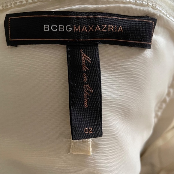 BCBGMAXAZRIA Cummerbund Bubble Hem Strapless Dress Size 2 - Picture 8 of 13